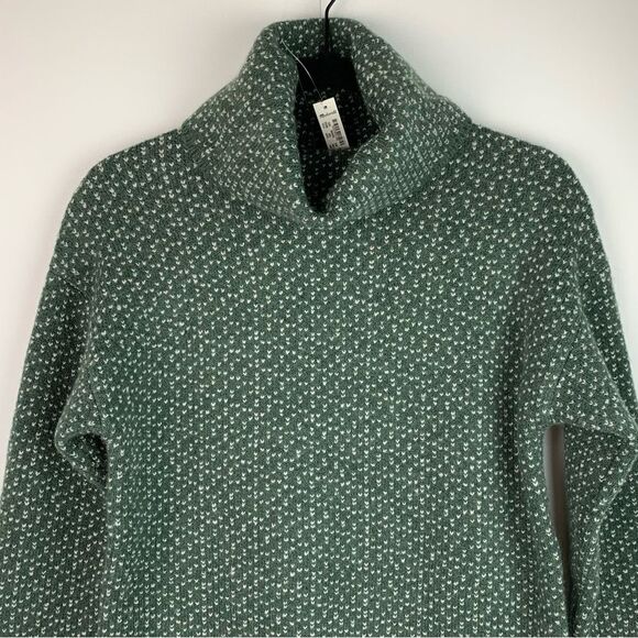NWT Madewell Oversized Turtleneck Sweater Dress in Geo Print Wool Blend XXS - Picture 4 of 12